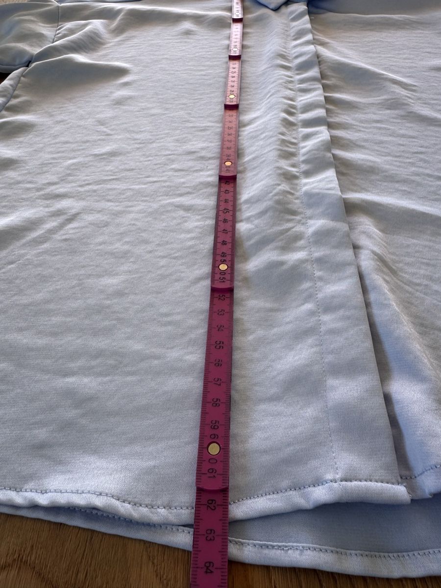 Zara Camicette: Zara Satin Hemdbluse Gr. S in hellblau – Usato da Altendorf venduto da PiaLang 4