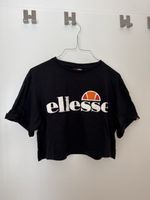 Ellesse T-Shirt, Crop Top, Schwarz, Grösse 38