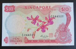 Banknote Singapur 10 Dollars 1973