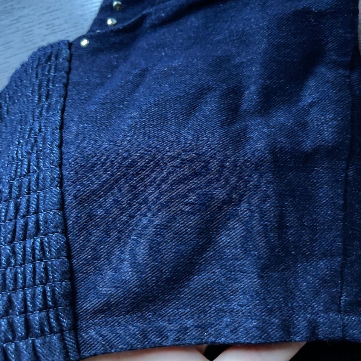 Tops: Sexy Top corto in jeans con lacci e borchie – Neu (gemäss Beschreibung) aus Locarno von Fixed8 5
