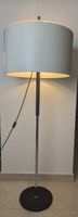 Mid Century Modern Adjustable Stand Lamp Drum Shade Chrome