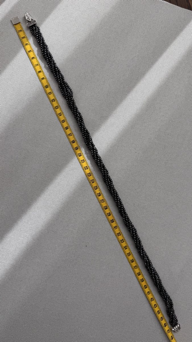 Catenine: Perlenkette mit Glitzer-Magnet Verschluss, elegant – Usato da HORGEN venduto da vladibarca10 5