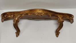 Wandkonsole Barockstil goldfarben Holz guter Zustand (L33)