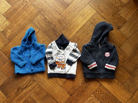 80 Winterkleiderpaket: Pullover, Wolljacke & warmer Mantel