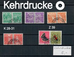 Kehrdruck K 28 - 31 Satz  Landschaften +K  44 Gebraucht