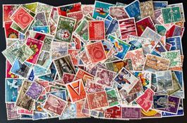 Briefmarken Schweiz (200 Stück), Top Qualität