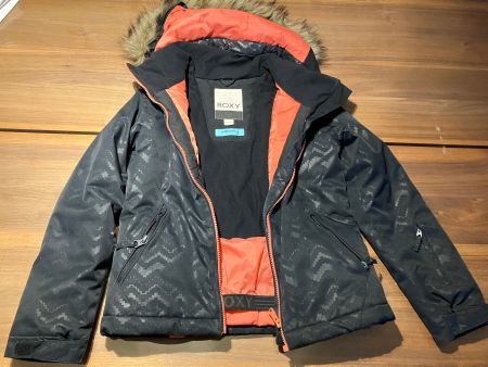 Mäden Skijacke mit Pelzkaputze - Grösse 10/M