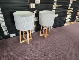 2x Maison du Monde Nachttisch Lampen H: 45cm D: 25cm ab 1.-