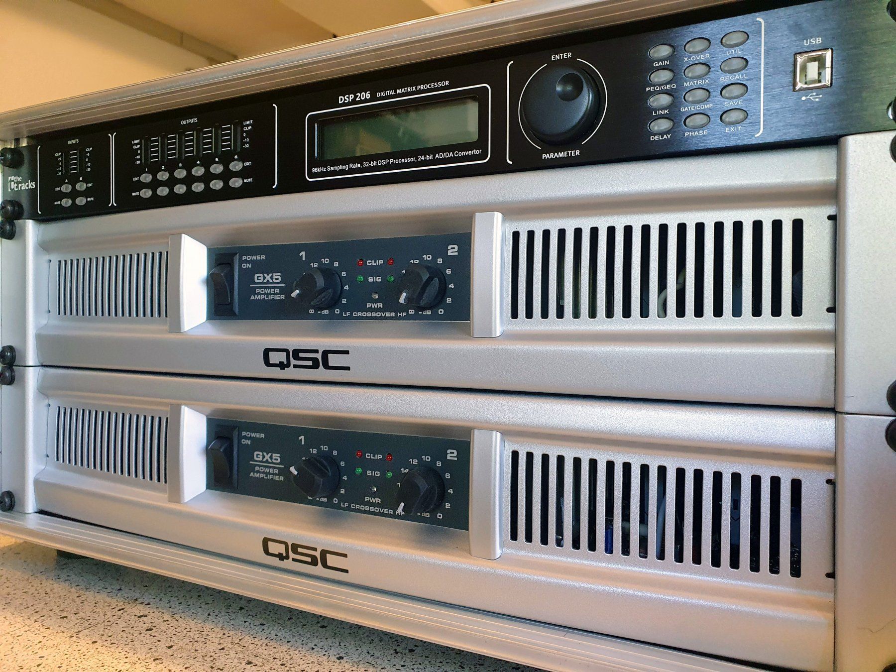 Qsc Amplificatori: Amprack mit 2 Stück QSC GX5 – Usato da Waldkirch venduto da mediak 1