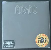 AC/DC „Back in Black“ Vinyl LP LTD 50th Black & White Swirl!