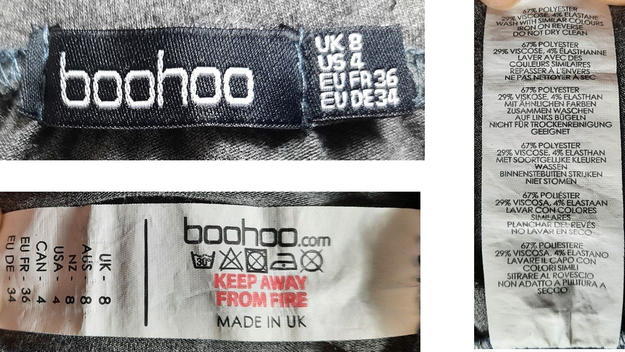 Boohoo Gonne: BOOHOO Stretch-Jersey Rock Mit Raffungen Grau Gr.34 – Nuovo (secondo la descrizione) da Seuzach venduto da VT-Collections2 9