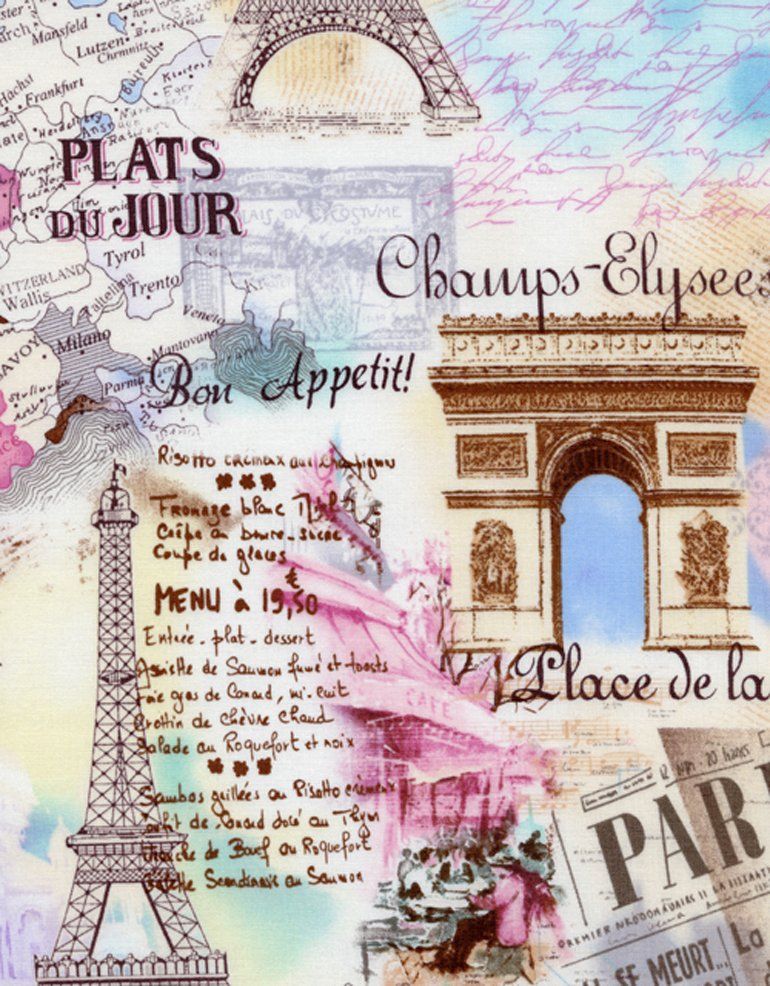 Stoffe: RESTPOSTEN 1m Paris, Timeless Treasures Stoff Fabric – Neu (gemäss Beschreibung) aus Langenthal von zelgaz 1