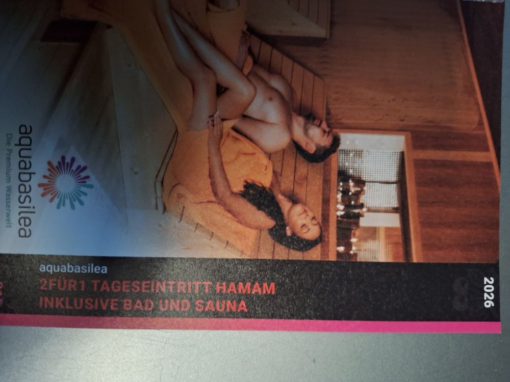 Aquabasilea 2 für 1 Tageseintritt Bad/Sauna, gültig! (Neu und ...