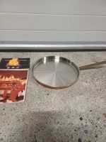 Flambierpfanne Kupfer Edelstahl 32cm mit Rezeptheften