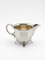 Antikes Art Déco Sahnegießer  Milchkännchen 835er Silber