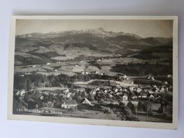 Alte Ansichtskarte Waldstatt m. Säntis,  R2