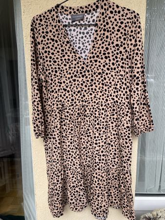 Yessica Kleid, Fit & Flare, Leo-Look, Gr. 36