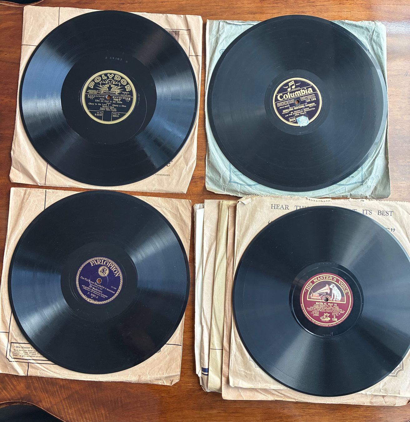 Dischi in vinile: 8 Schellackplatten ca.1928 versch. Orchester und Solisten – Usato da St.Gallen venduto da Leerer