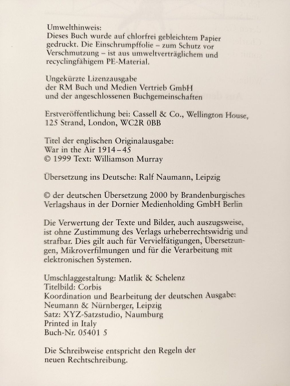 Uniformi: Der Luftkrieg von 1914 bis 1945 – Usato da Bauma venduto da SwissMilitaria 2