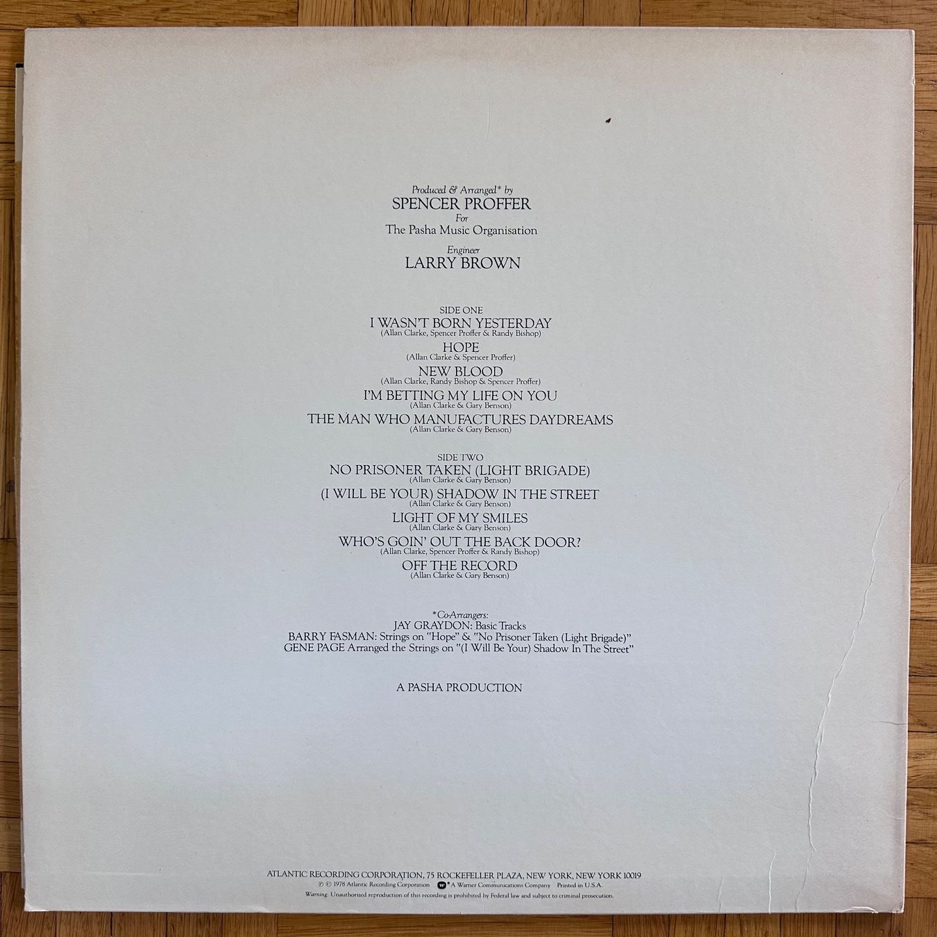 Dischi in vinile: LP - Allan Clarke - I Wasn't Born Yesterday – Usato da Breganzona venduto da Onairda75 1