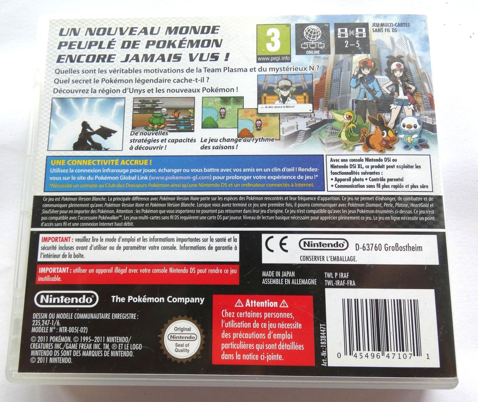 Pokémon Jeux: Nintendo DS - POKEMON Version Blanche  (FR) – D'occasion à La Sarraz par classicworldcoins 1