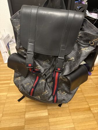 Gucci Rucksack GG Supreme Tiger akzeptabler Zustand