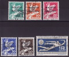 Dienstmarken SDN Satz SBK-Nr. 36-41 (Abrüstung 1932)