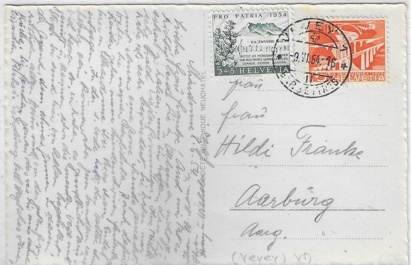 Cartoline postali: Chardonne et Alpes de Savoie – Usato da Ettingen venduto da Kartenplanet 1