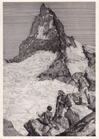 Zermatt  VS  -  Wymper & Taugwalder / 18. Julli 1865 um 1936