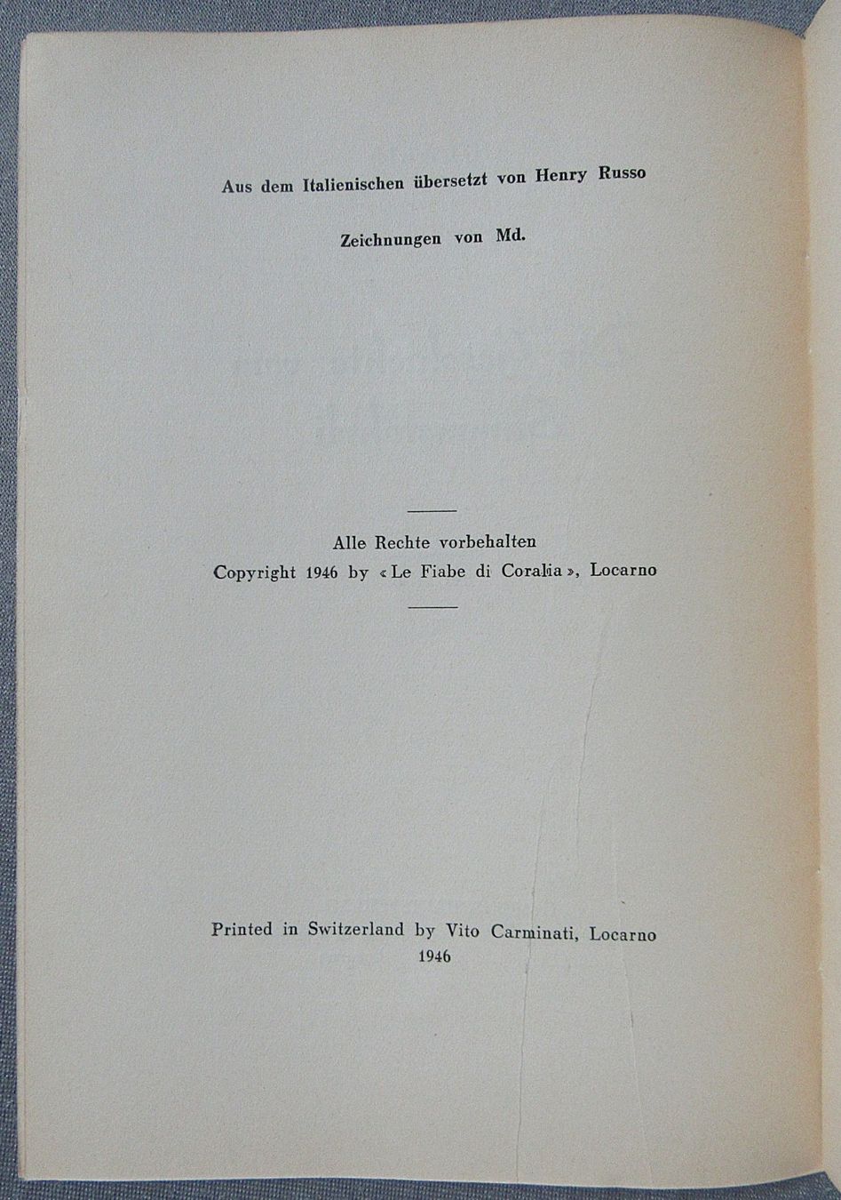 Libri: Die Geschichte vom Sammetöhrli - eine Hasengeschichte – Usato da Auenstein venduto da Padabimbim 1