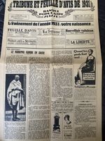 Journal Tribune et Feuille d'Avis 1931