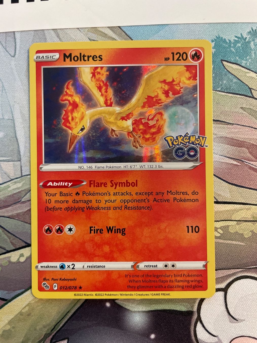 Pokémon Sammelbilder & Trading cards: Moltres 012/078 holo EN Pokemon GO – Gebraucht aus Niederweningen von rimicanardo 1