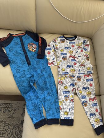 Pyjama Set Paw Patrol Blau Weiss Grösse 104