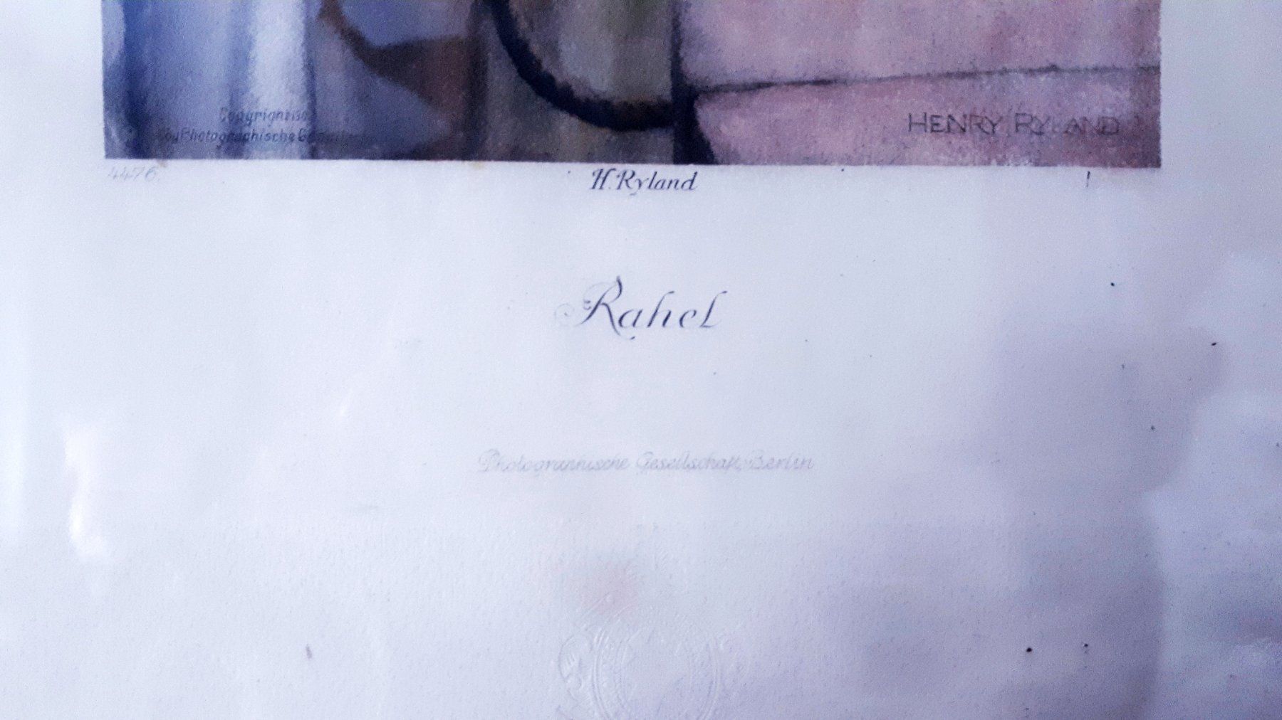 Incisioni: Henry Ryland Stiche RAHEL & RUTH – Usato da Weiningen ZH venduto da nic_5lqm 1