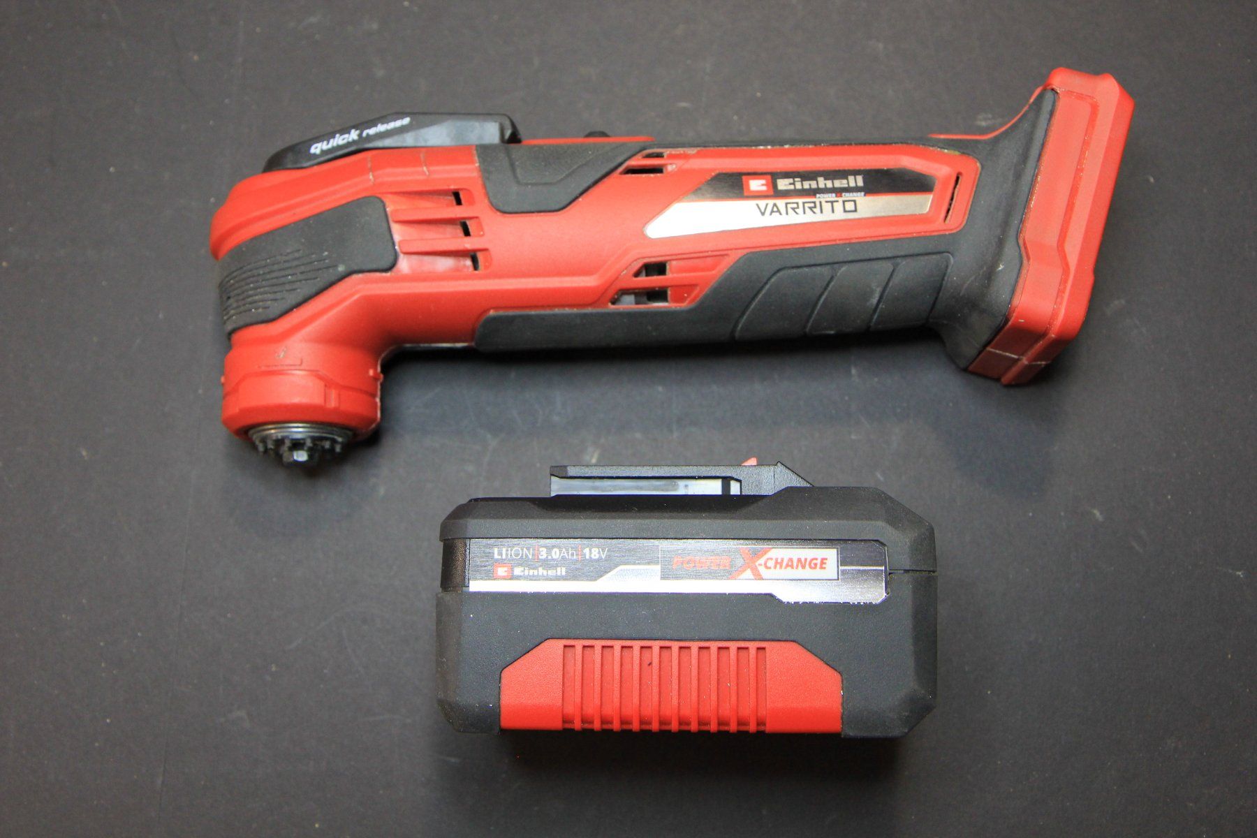 Einhell Tutti gli attrezzi: Einhell VARRITO Multitool 18V, inkl. 3Ah Akku und Ladegerät – Usato da Hölstein venduto da Kraftpaket 2