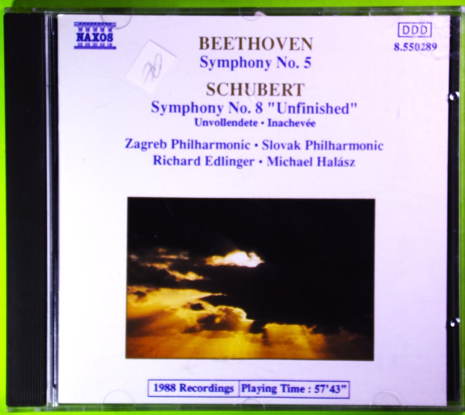 CD: BEETHOVEN - SYMPHONY NO 5 / SCHUBERT - SYMPHONY NO 8 – Nuovo (secondo la descrizione) da Luzern venduto da piro12
