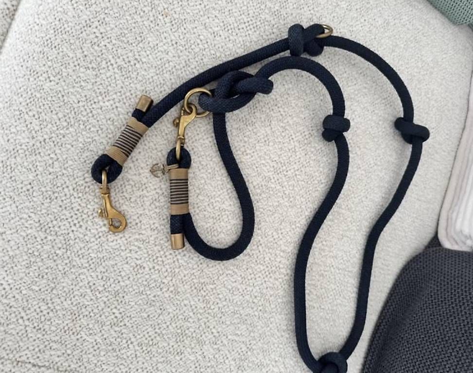 Attrezzatura da arrampicata:  blau/golde Strickleine – Usato da Büron venduto da Manu864 1