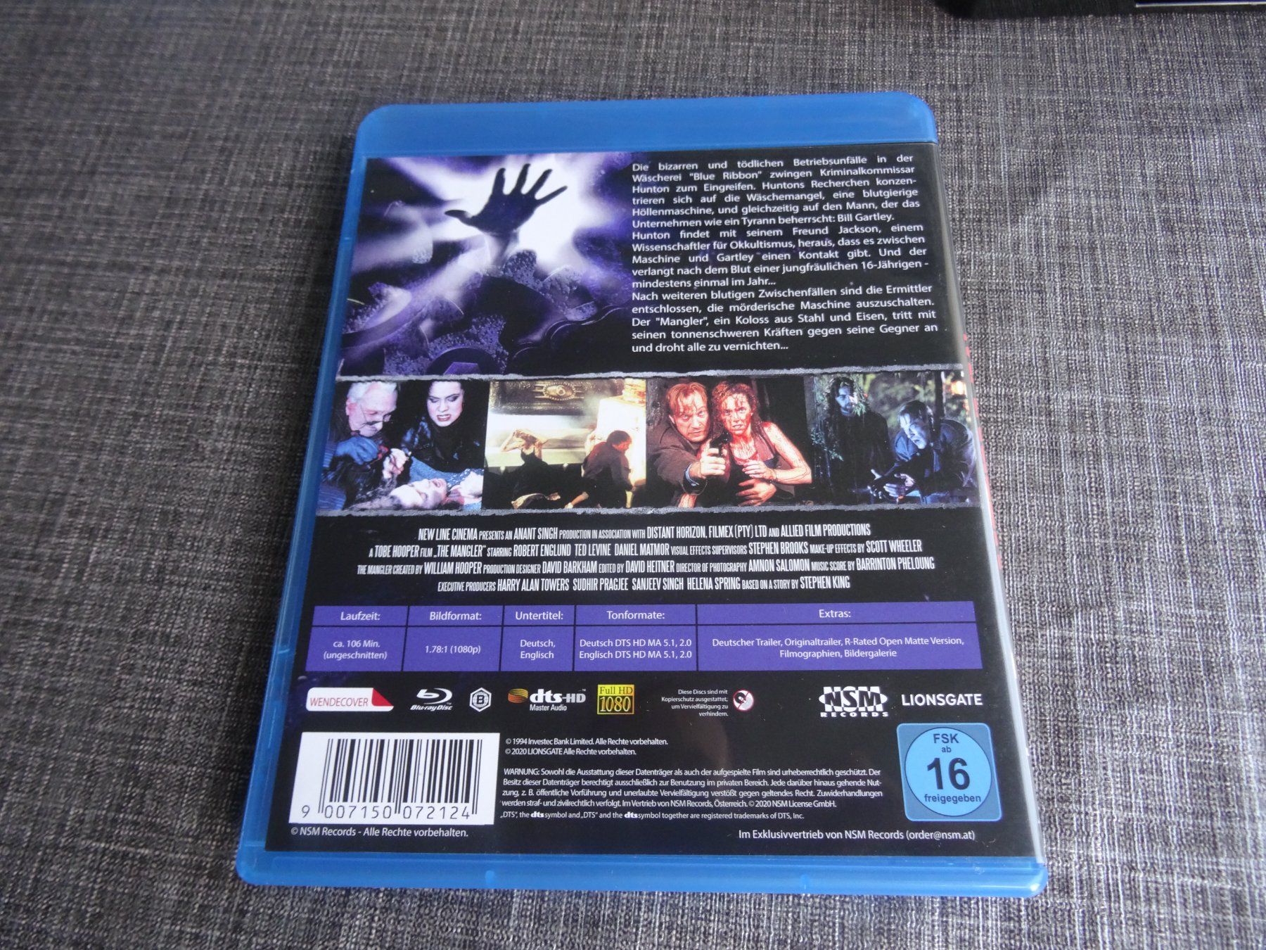 Tutti i DVDs: The Mangler Blu-ray Film – Usato da Olten venduto da Disc-Verkauf 2