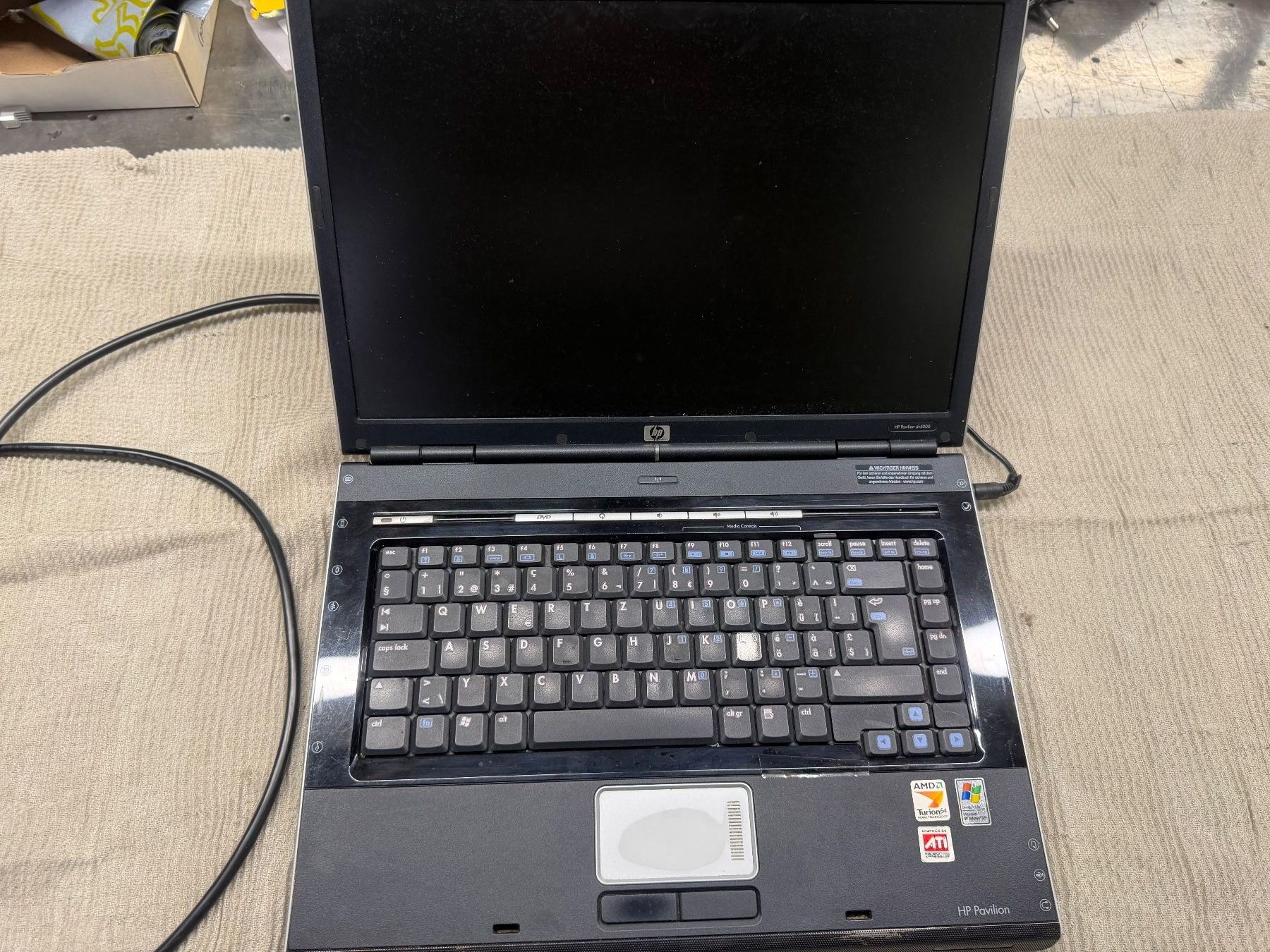 Hewlett Packard Notebook: HP Pavilion dv5000 AMD Turion 64 Notebook Windows XP – Usato da Dübendorf venduto da Gabifat 1