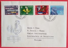 B27) 1959, Gedenkausgaben Satz FDC