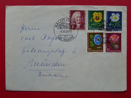 1958, J173-J177 PJ-FDC mit Kurortstempel: MURALTO (TI)