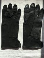 Damen Lederhandschuh Wildleder schwarz