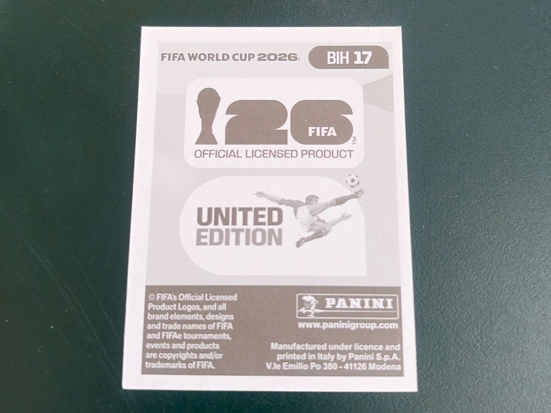 Panini Sammelbilder & Trading cards: FIFA WORLD CUP 2026 - BIH 17 – Gebraucht aus Orbe von heglau 1