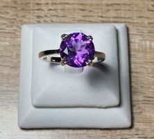 Amethyst Ring 💎✨ 925 Silber vergoldet RB222