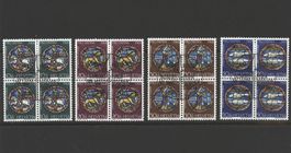 Pro Patria 1968 2x Viererblöcke gest.
