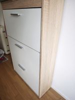 Schuhregal mit 3 Klappen weiss Holzoptik guter Zustand