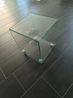 Beistelltisch Glas auf Rollen 2 Stk