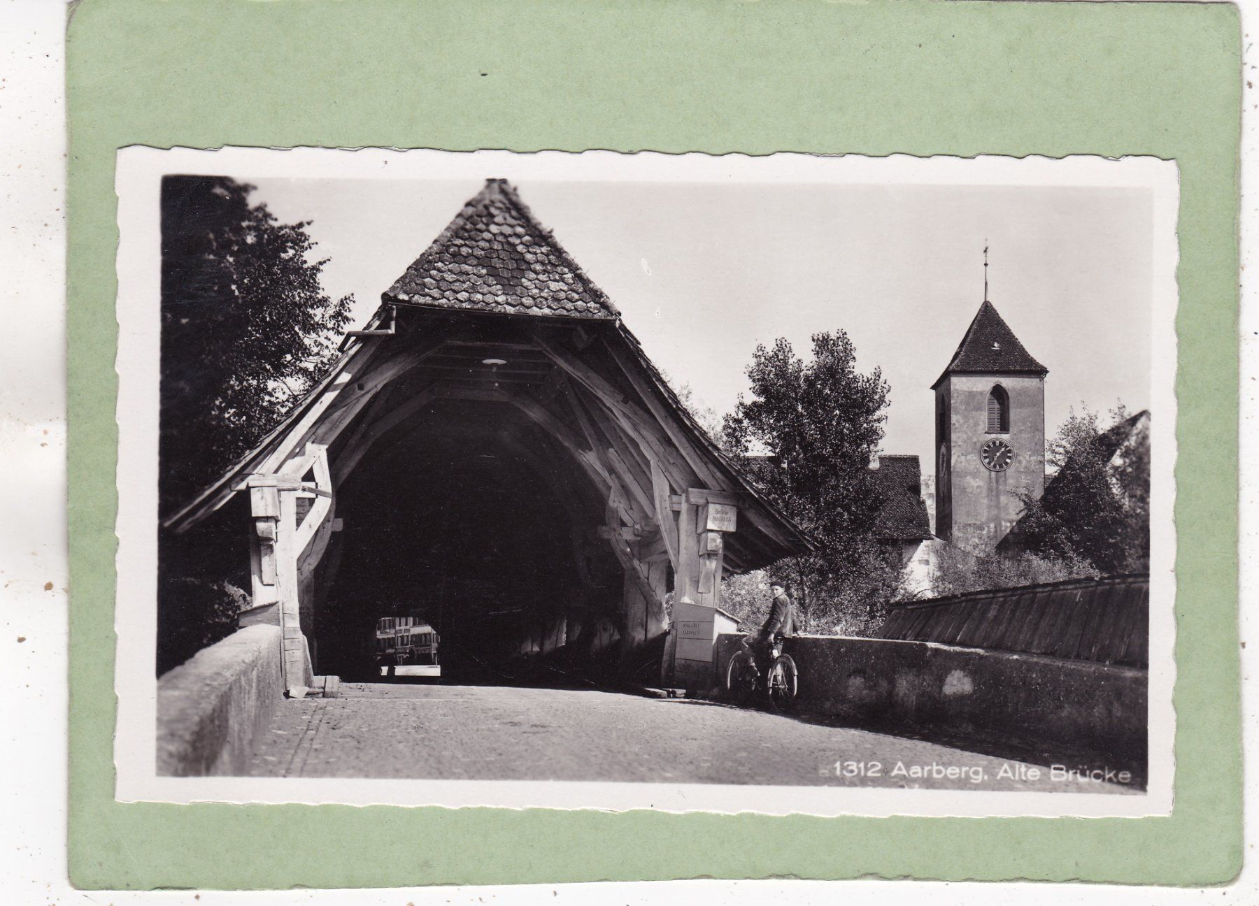 Ansichtskarten: Aarberg Alte Brücke – Gebraucht aus Herisau von Lisegrat2008