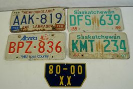 Autoschilder Kanada Diverse