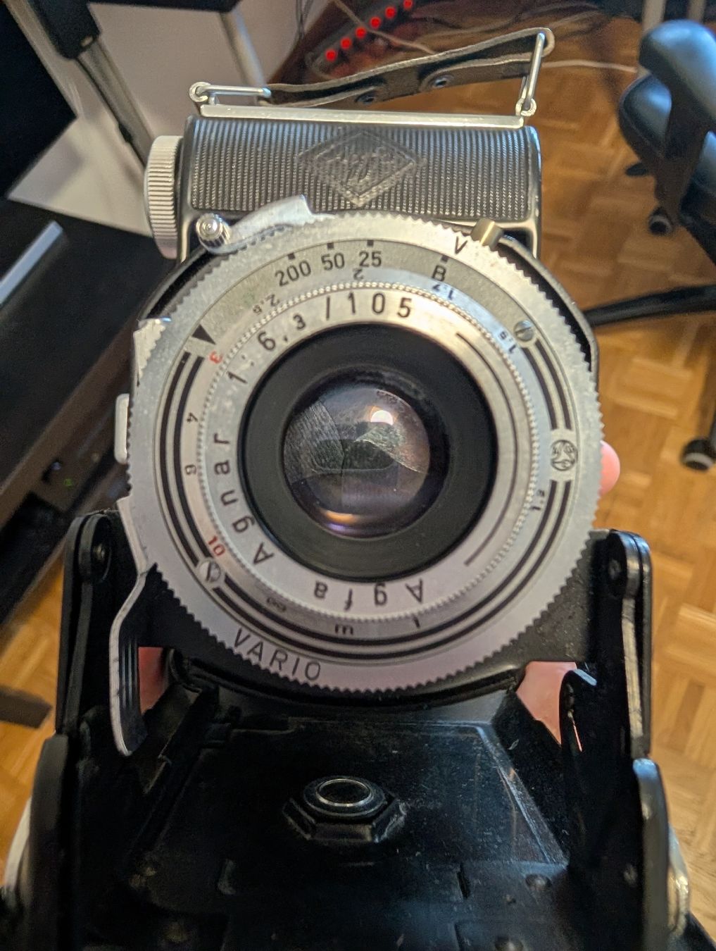 Agfa Kamera: Agfa Billy Klappkamera mit Originaltasche – Gebraucht aus Roggwil BE von MA-4900 2